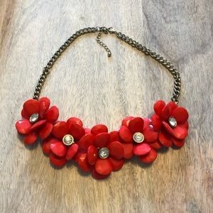 Flower statement necklace